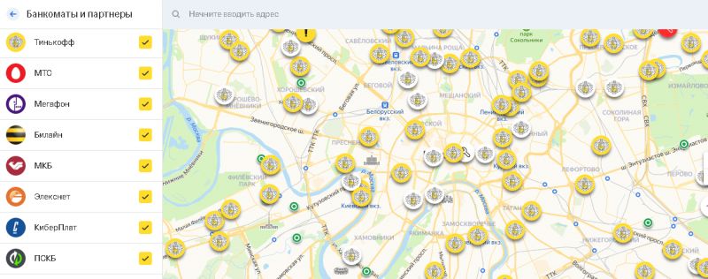 Где найти банкоматы Тинькофф в СПб, чтобы снять наличные: Их адреса и расположение на карте